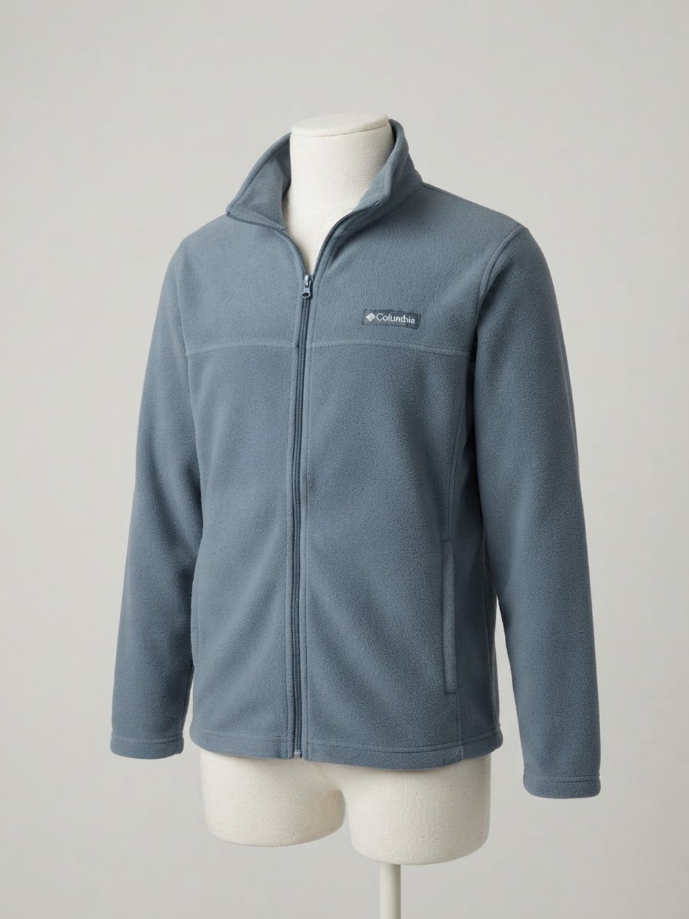Columbia Blue Full Zip Fleece Jacket - Men's XL